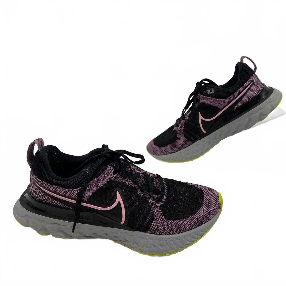 Nike Purple Black React Infinity Run Flyknit 2 Sneakers | Women’s US6.5